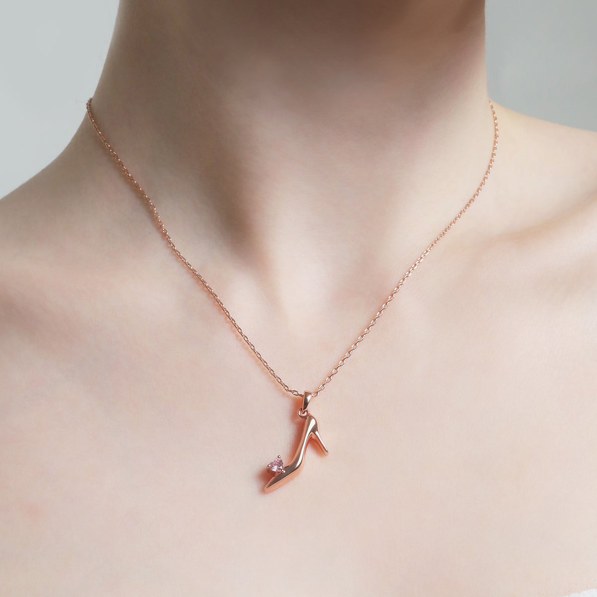 Twinkle Sweet Step Necklace（Pink Gold） | TwO hundRED