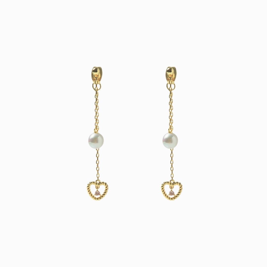 チャームライト Heart Light Pearl Pierce(Gold) | TwO hundRED