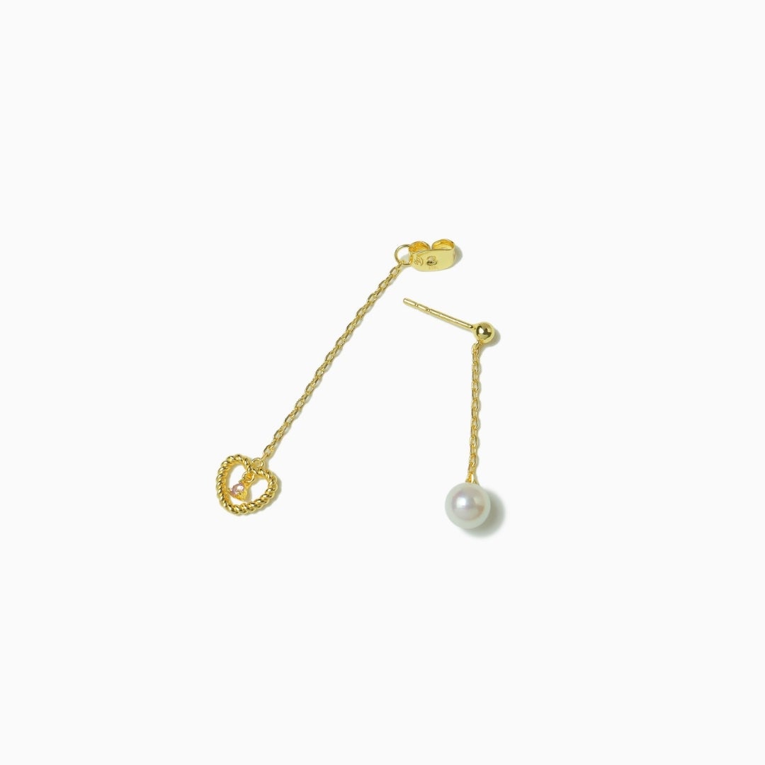 Heart Light Pearl Pierce(Gold) | TwO hundRED